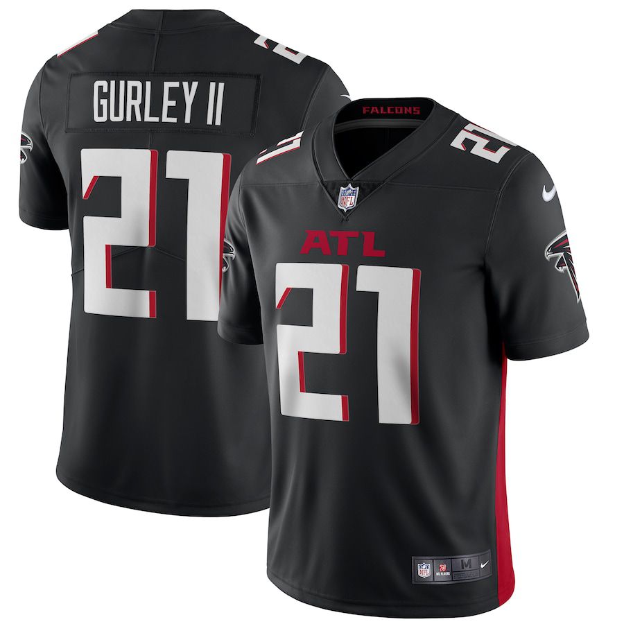 Men Atlanta Falcons 21 Todd Gurley II Nike Black Vapor Limited NFL Jersey